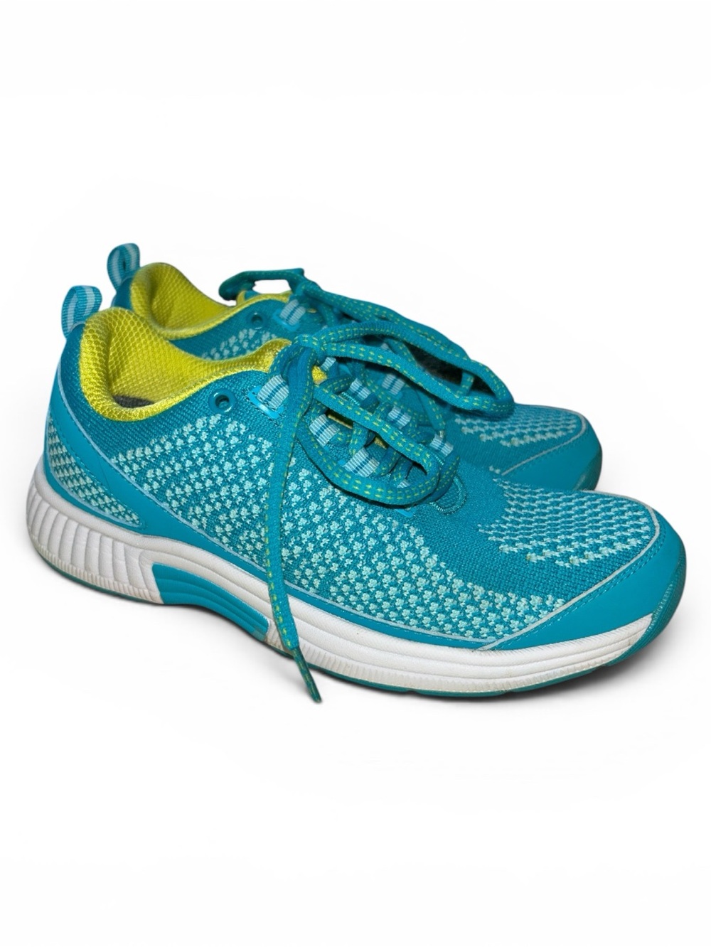 Orthofeet Coral 986  Comfort Sneaker Blue Turquoise Women’s Size 6.5 ArchSupport